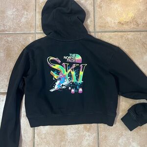 The North Face Kids Camp Fleece Ski pullover cropped hoodie girls 14/16